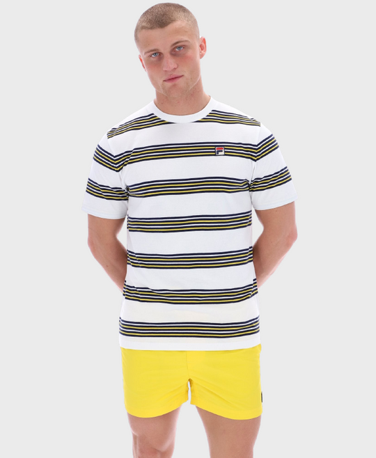 Fila Ben T-Shirt White/Navy/High Vis