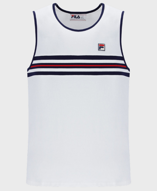Fila Rico Jacquard T-shirt White/Navy/Red