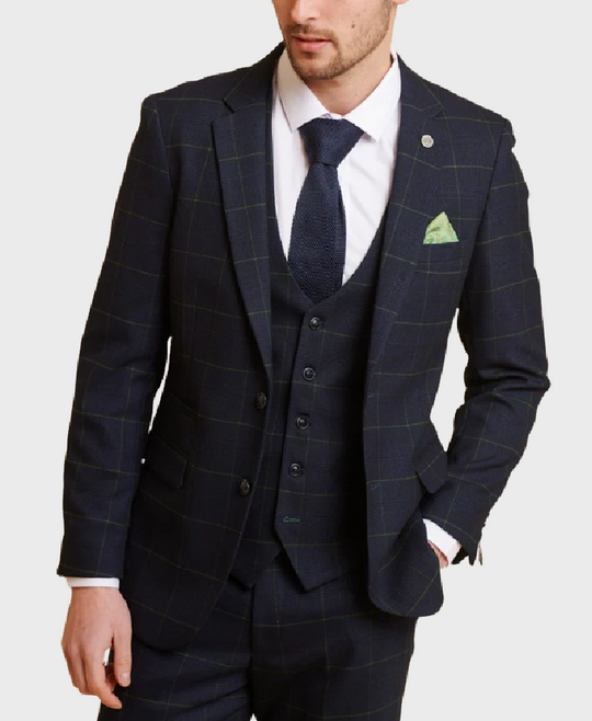 Marc Darcy Edinson Blazer Navy/Green