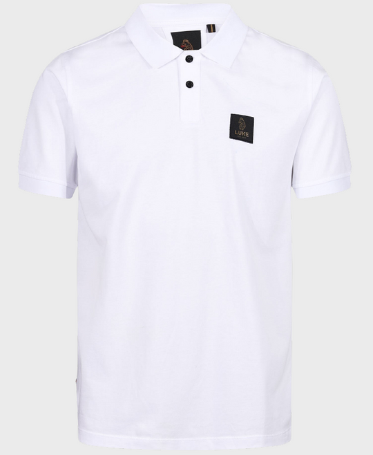 Luke 1977 M731450 Laos Patch Polo Shirt White