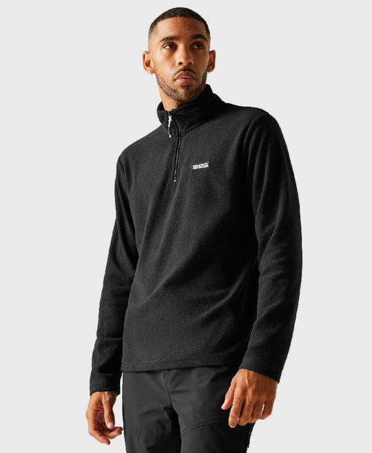 Regatta Thompson Lightweight Half Zip Fleece - Black