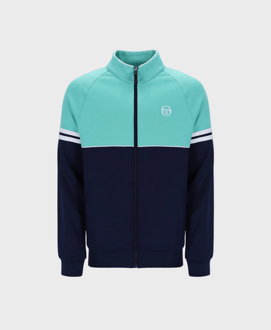 Sergio Tacchini Orion Track Top - Pool Blue/Maritime Blue/White