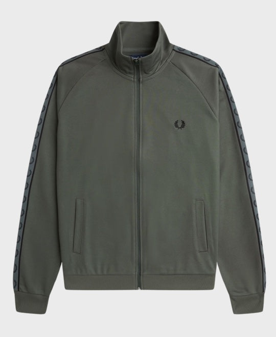 Fred Perry Contrast Tape Track Jacket Fieldgreen/Black