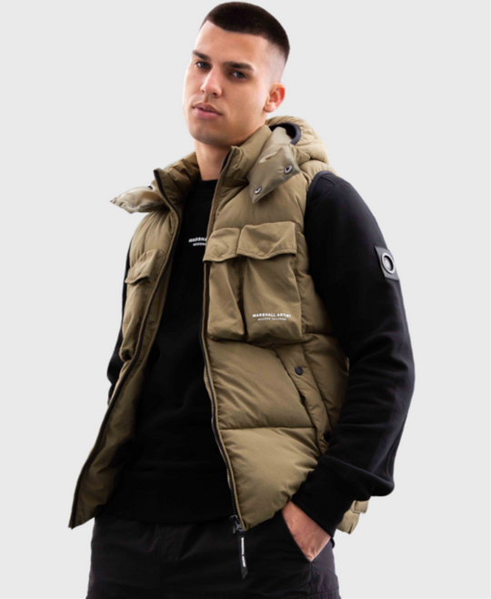 Marshall Artist Multi Pocket Gilet Bronze