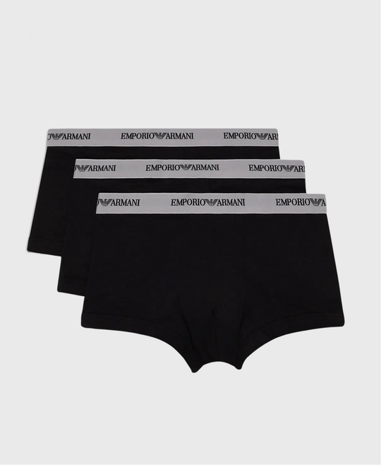 Emporio Armani 111357 3 Pack Boxer Briefs Black