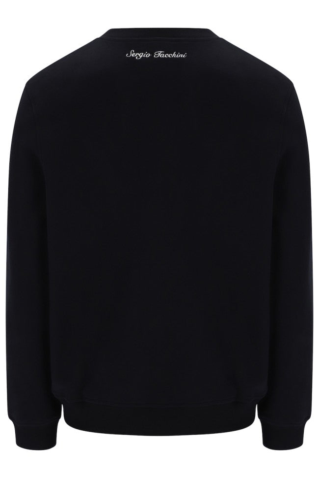 Sergio Tacchini STM21316 Romano Crewneck 160 - Black