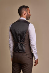 Cavani Caridi Waistcoat Brown