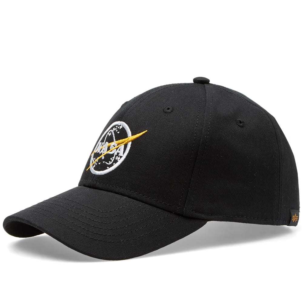 Alpha Industries Mens Nasa Cap - Black/Gold