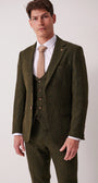 Marc Darcy Dean Tweed Blazer - Olive