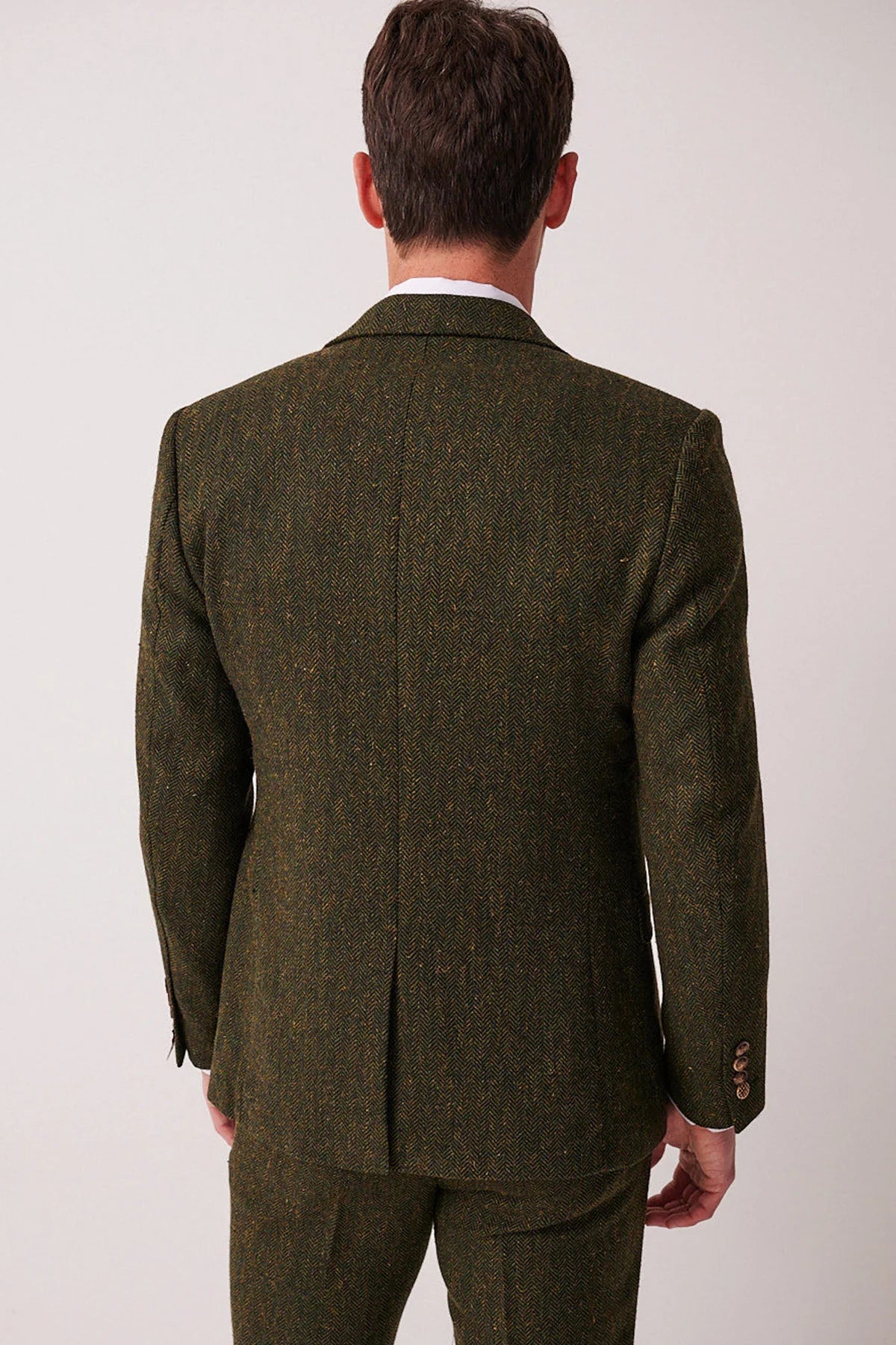 Marc Darcy Dean Tweed Blazer - Olive