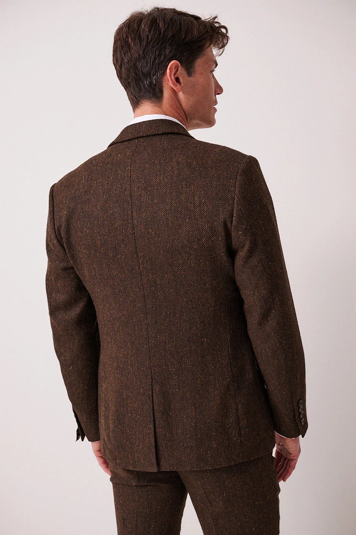 Marc Darcy Dean Tweed Blazer - Brown