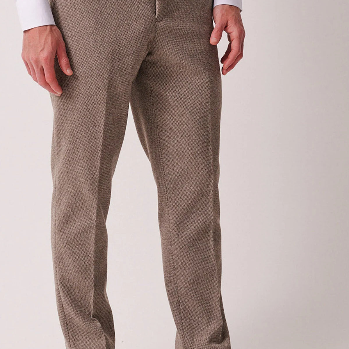 Marc Darcy Hayden Tweed Trouser - Tan