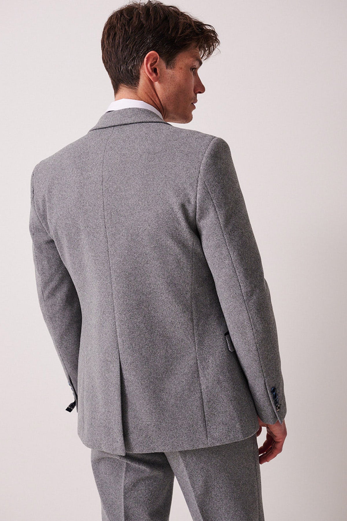 Marc Darcy Hayden Tweed Blazer - Silver