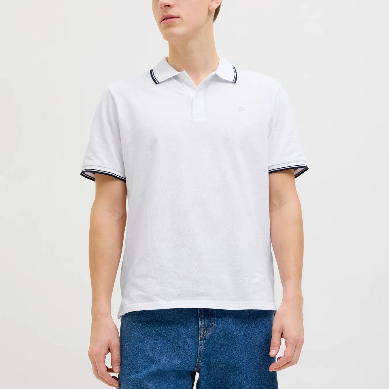 JJ Rebel Zell Polo Shirt - Bright White