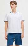 JJ Rebel Zell Polo Shirt - Bright White