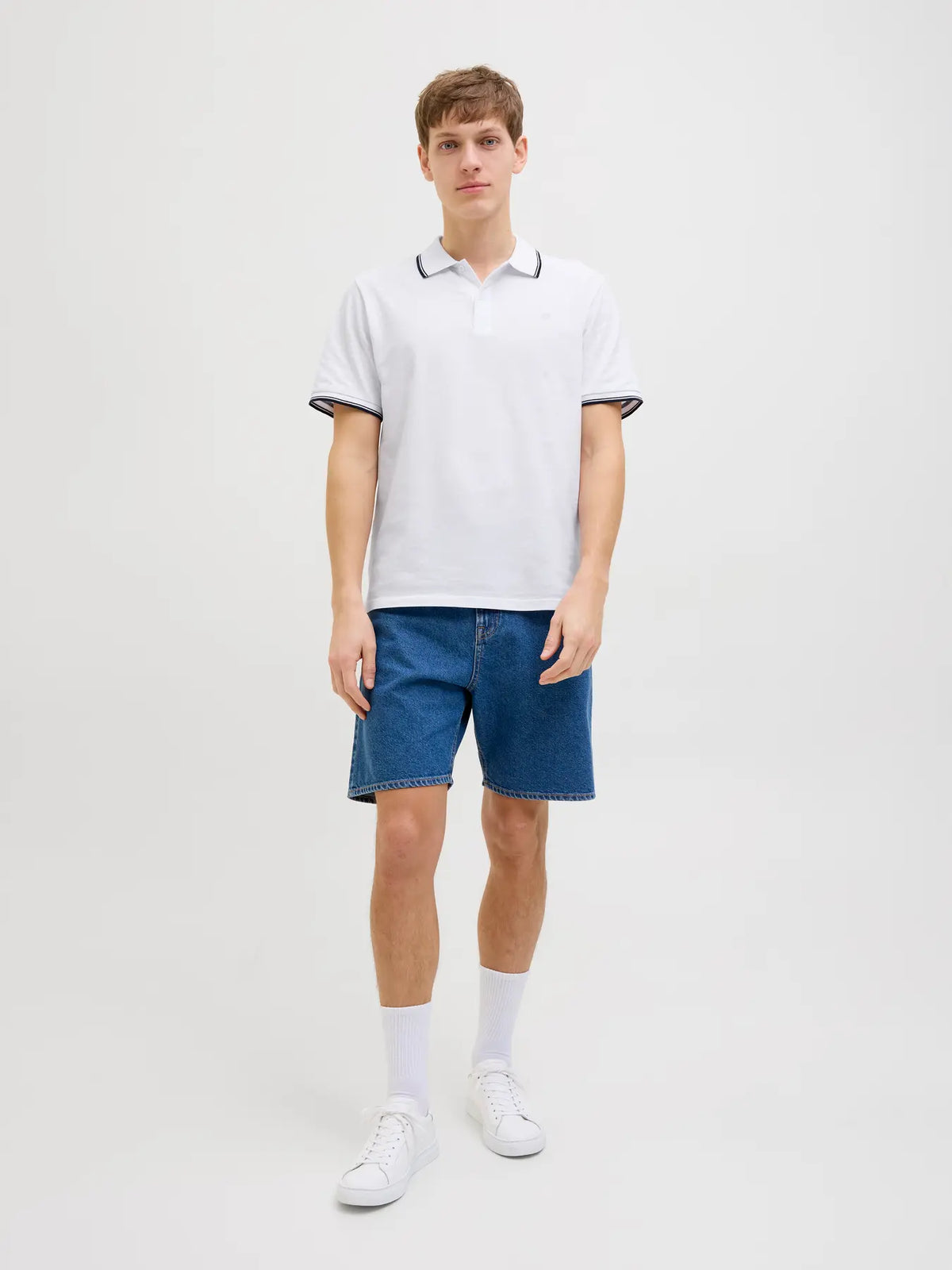 JJ Rebel Zell Polo Shirt - Bright White