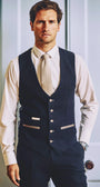 Marc Darcy MD7 Waistcoat - Navy