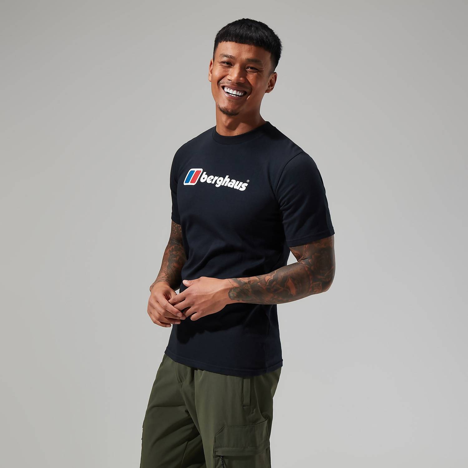 Berghaus Organic Big Classic Logo T-Shirt Black