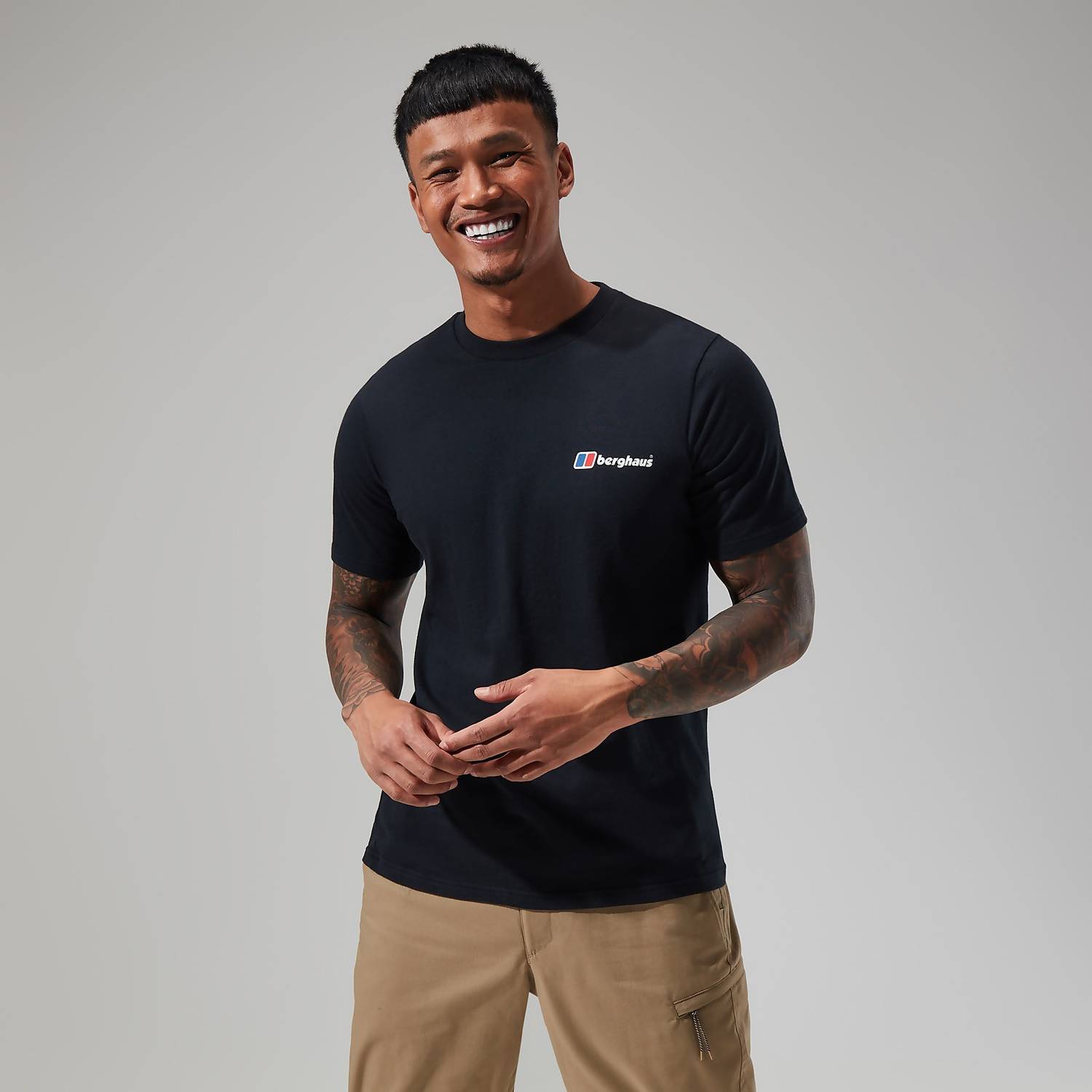 Berghaus Organic Front & Back Logo T-Shirt Black