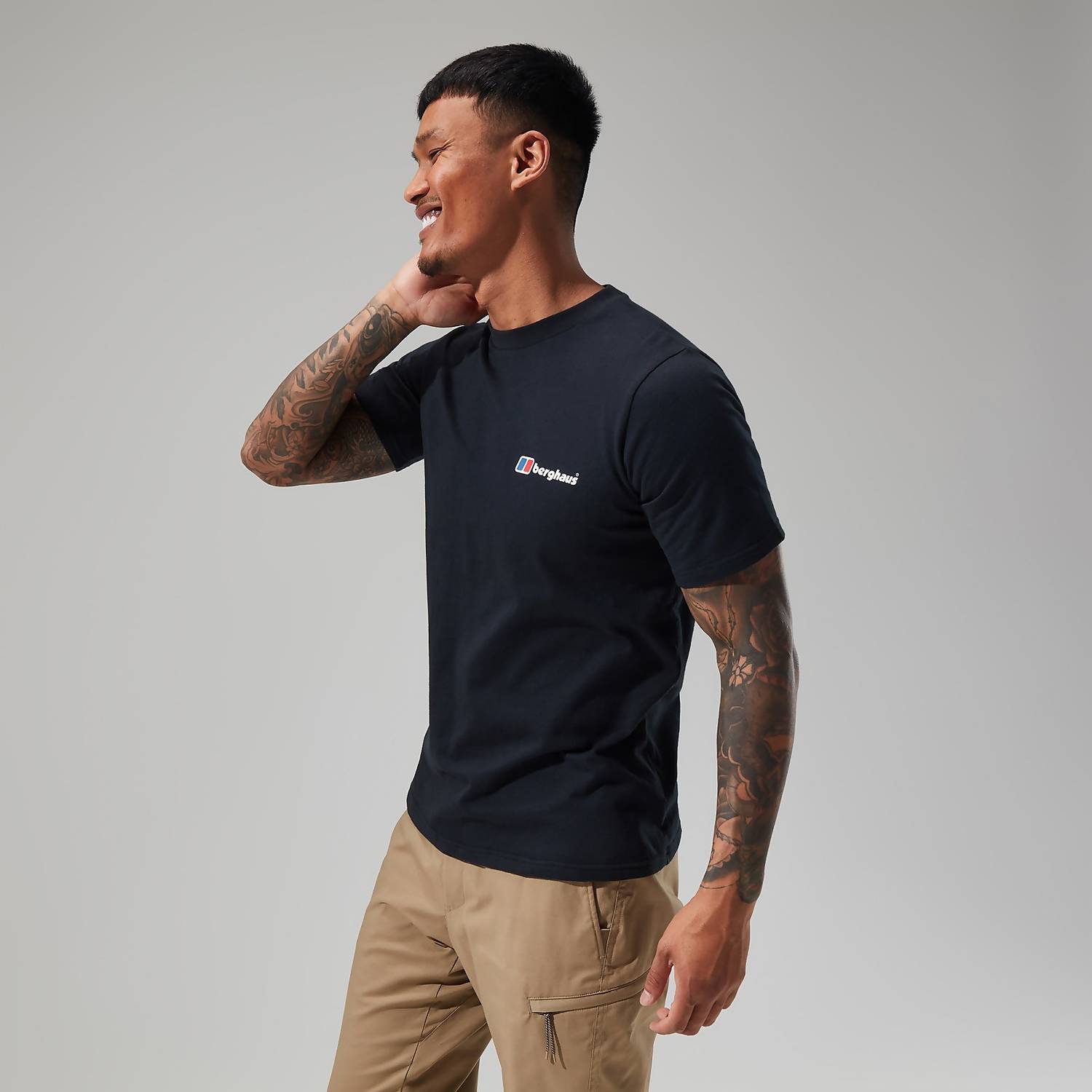 Berghaus Organic Front & Back Logo T-Shirt Black
