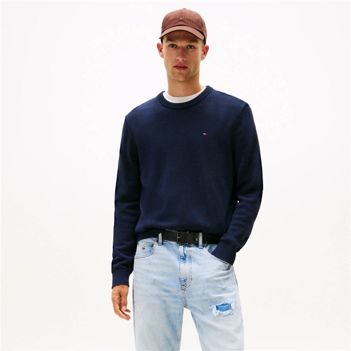 Tommy Jeans DM0DM21787 TJM Slim Essential Sweater - Dark Blue