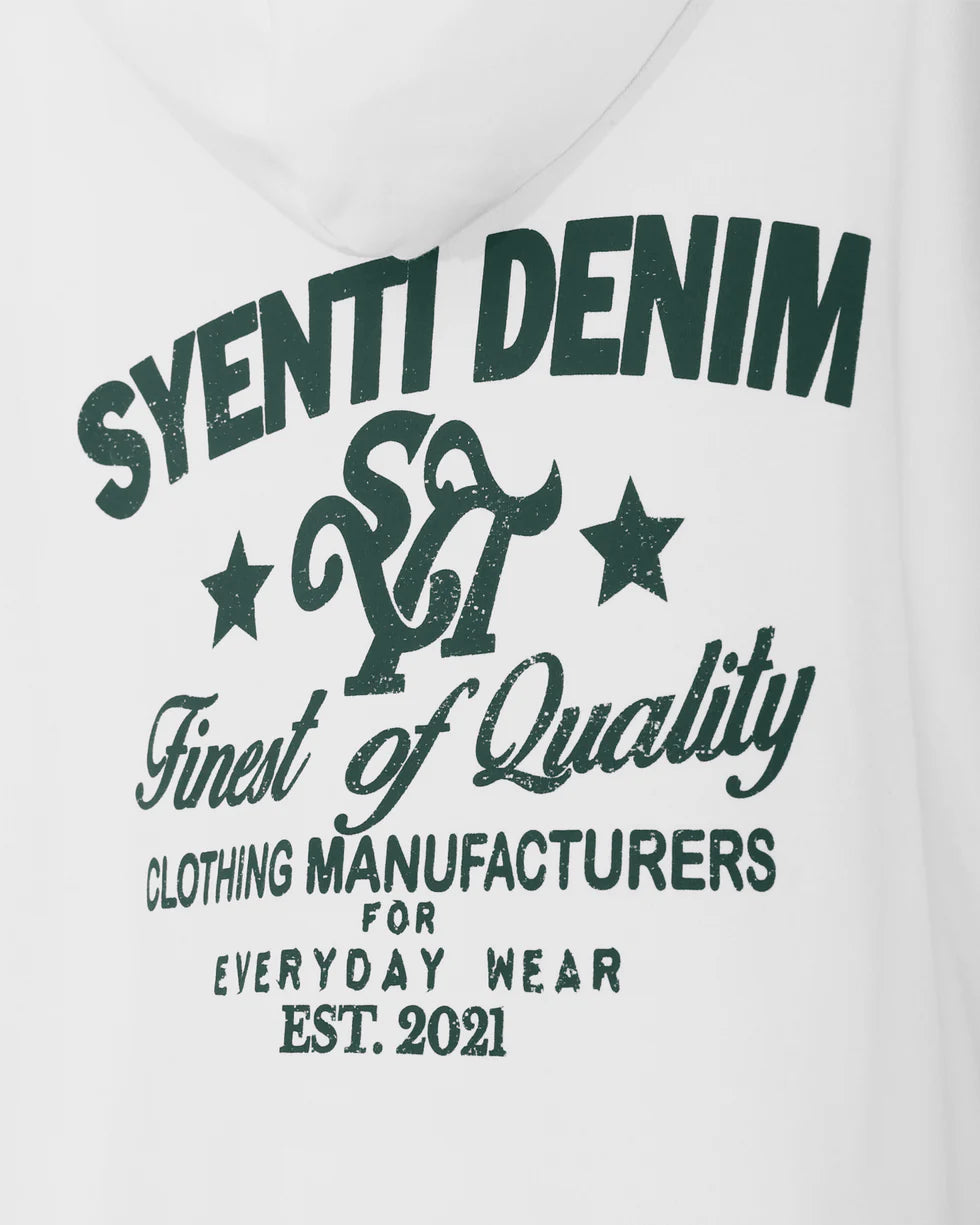 Syenti Syenti Denim Hoodie Off White