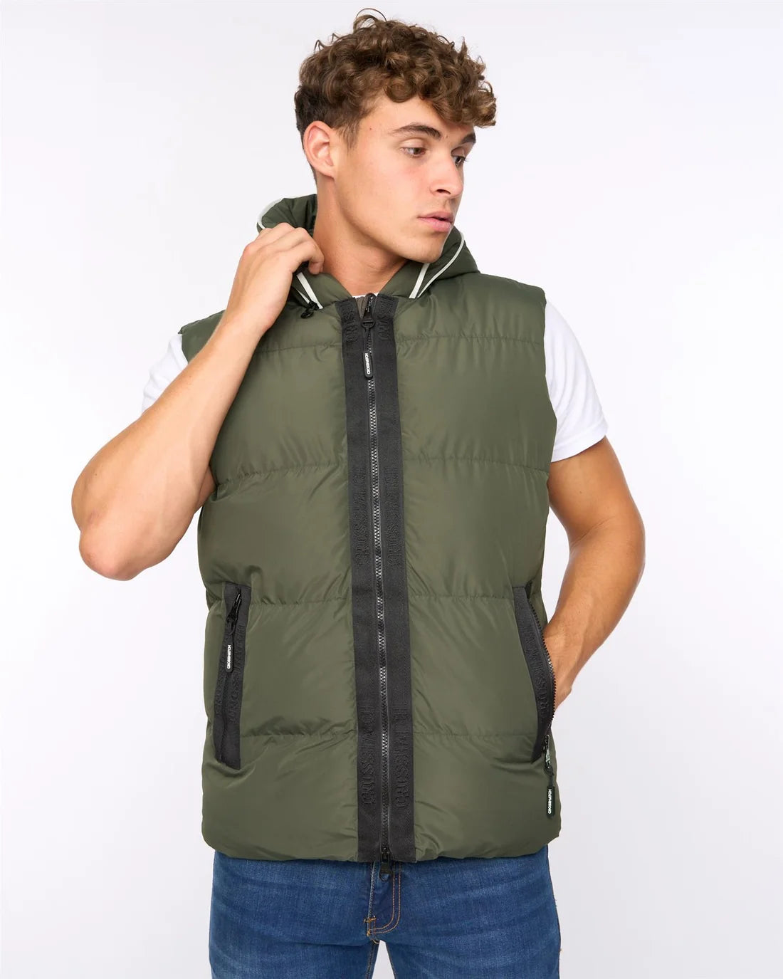 Crosshatch Sandbox Gilet - Olive