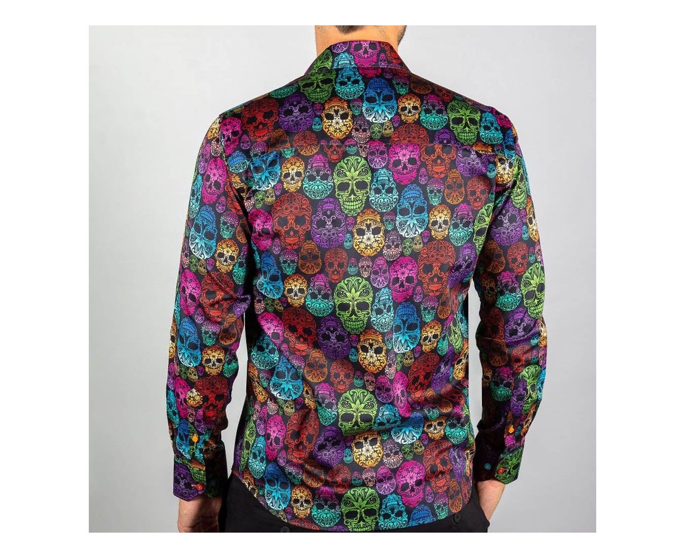 Claudio Lugli CP6699 Skulls Shirt - Purple