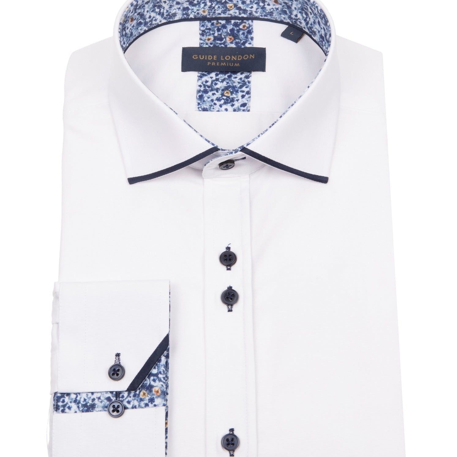 GUIDE LONDON LS77172 SHIRT WHITE/NAVY