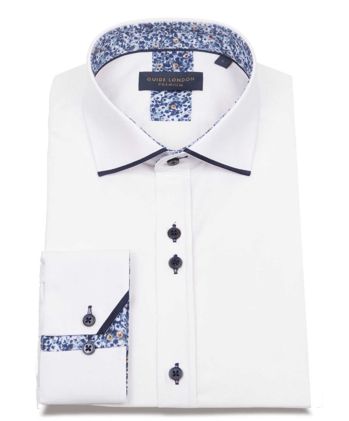 GUIDE LONDON LS77172 SHIRT WHITE/NAVY