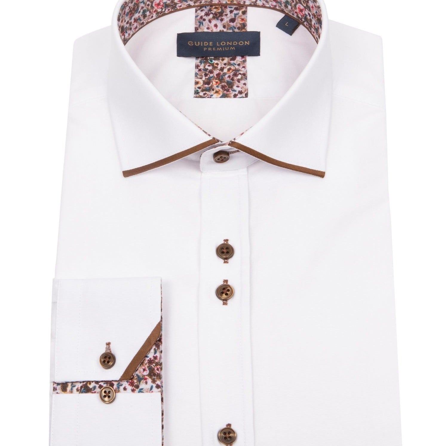 GUIDE LONDON LS76769 SHIRT WHITE/TAN