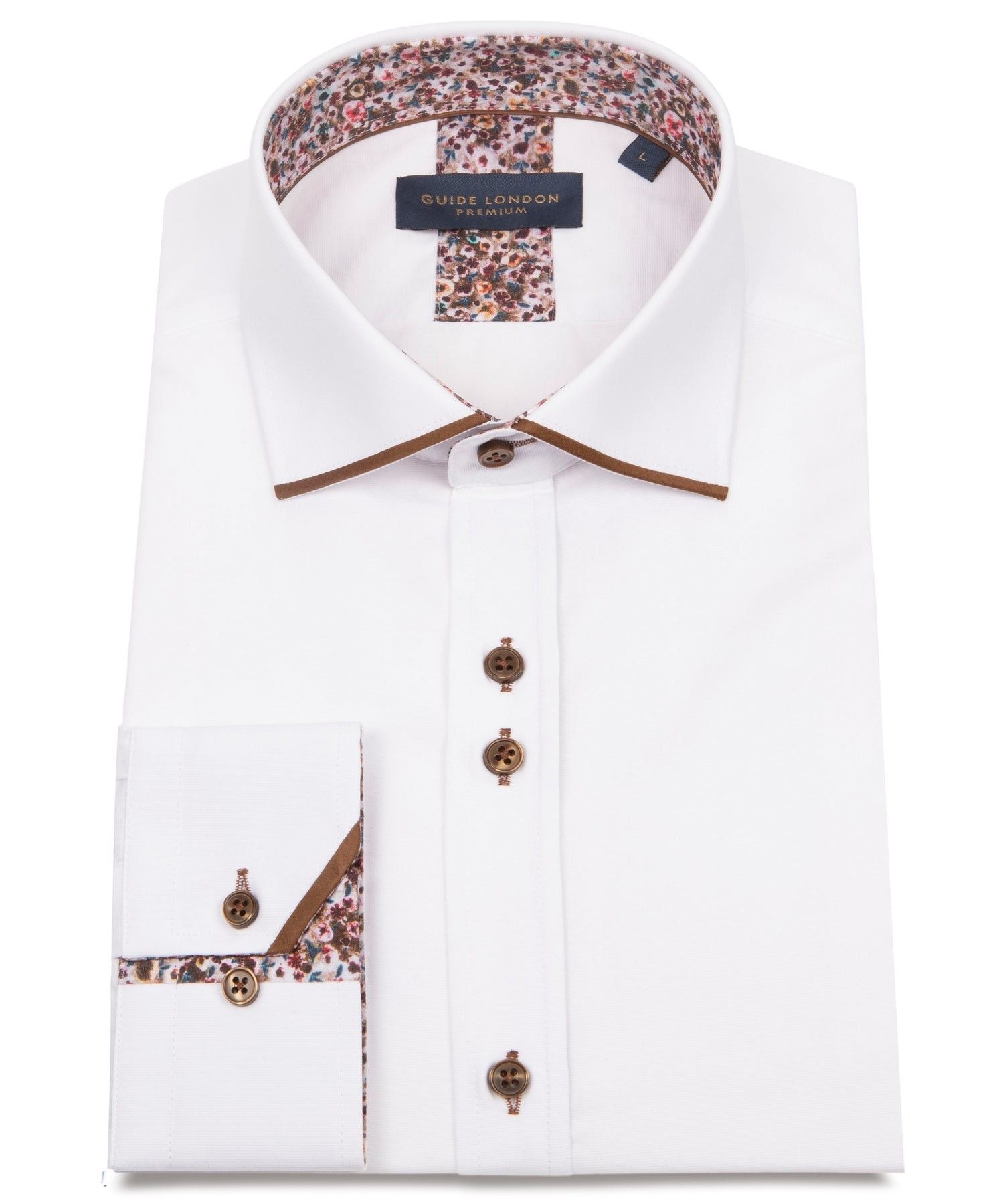 GUIDE LONDON LS76769 SHIRT WHITE/TAN