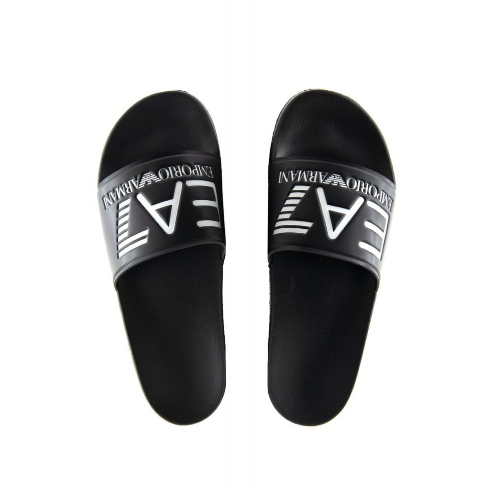 EA7 Emporio Armani 7X000108 Scarpe Beachwear Sliders - Black Beauty