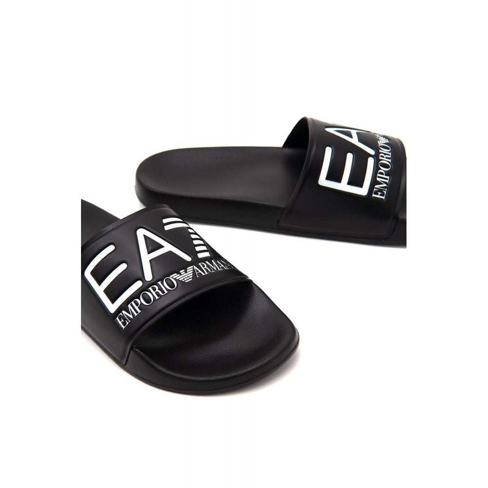 EA7 Emporio Armani 7X000108 Scarpe Beachwear Sliders - Black Beauty