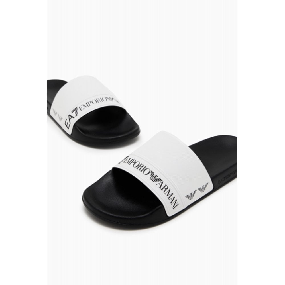 EA7 Emporio Armani 7X000110 Scarpe Beachwear Sliders - Black/White