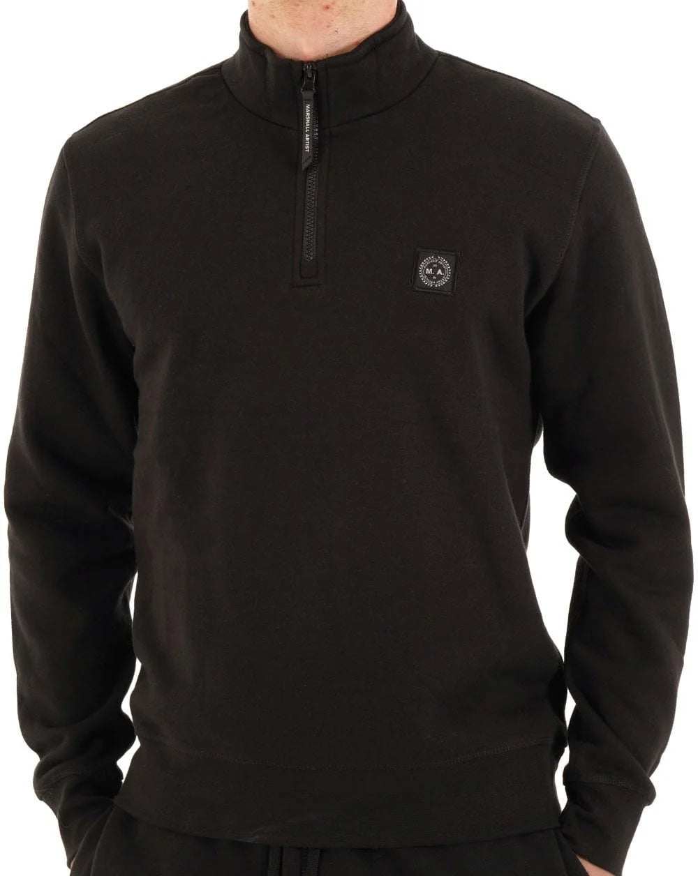 Marshall Artist MSATM11124 Marchio 1/4 Zip - Black