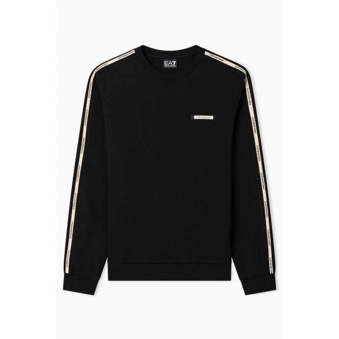 EA7 Emporio Armani 7M001478 Train Logo Sweatshirt - Black