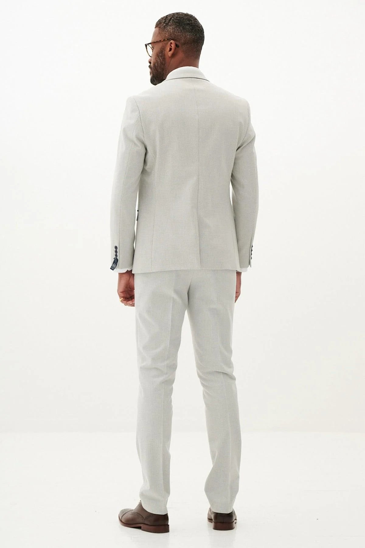 Marc Darcy Bromley Blazer - Stone Check