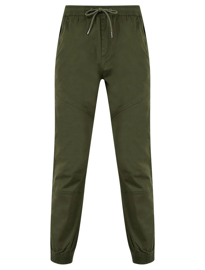 Tokyo Laundry Portmany 2 Stretch Cotton Twill Cuffed Cargo Jogger Pants