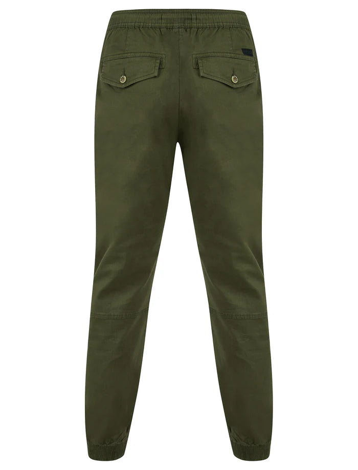 Tokyo Laundry Portmany 2 Stretch Cotton Twill Cuffed Cargo Jogger Pants