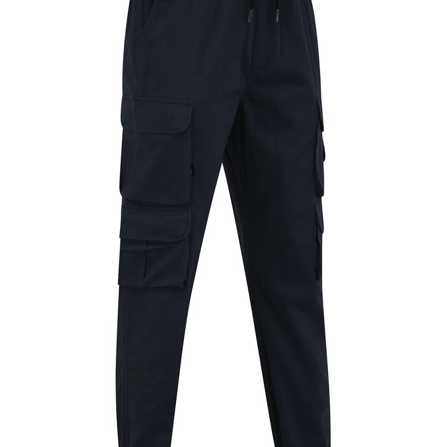Tokyo Laundry Cathay Cotton Twill Cuffed Multi-Pocket Cargo Jogger Pants