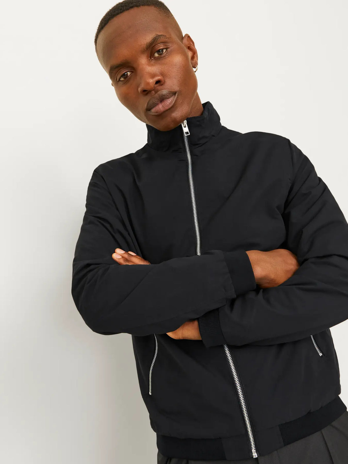 Jack & Jones Rush Harrington Bomber Jacket - Black
