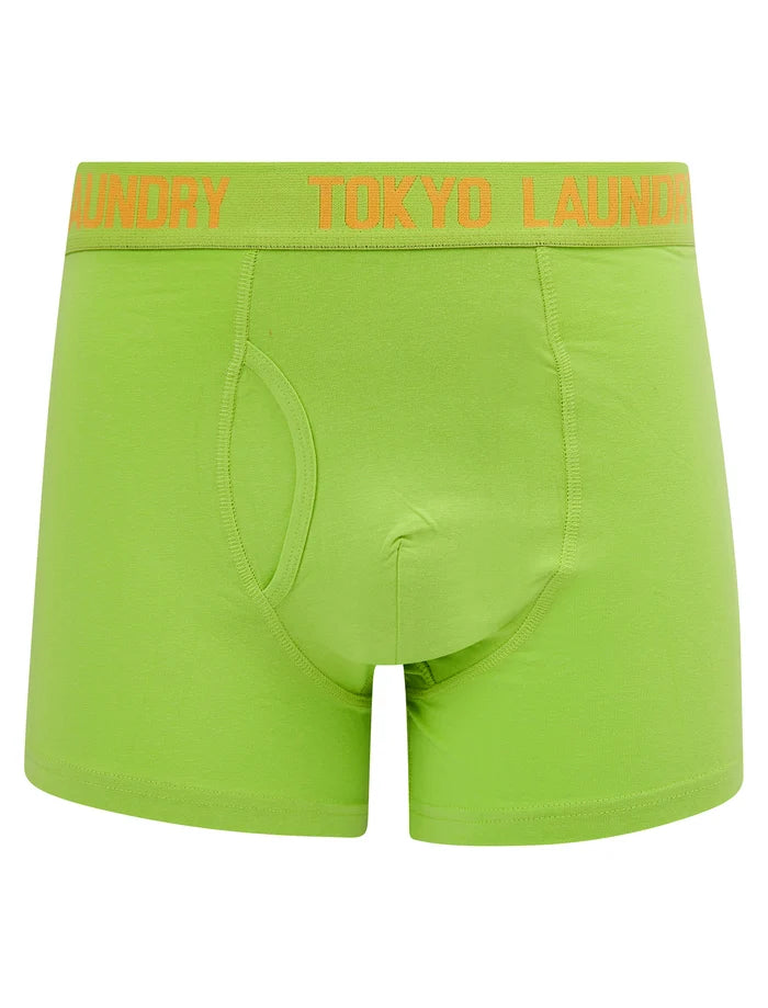 Tokyo Laundry Martem 2 Boxers (2 pack) - Mock Orange/Opaline Green