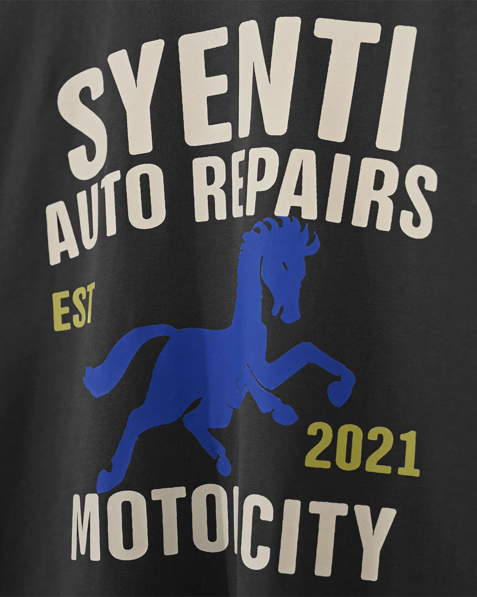 Syenti Motor City Long Sleeve T-Shirt - Dark Grey
