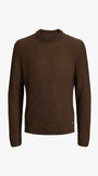 Jack & Jones Dover Knitted Crewneck - Cocoa/Twist