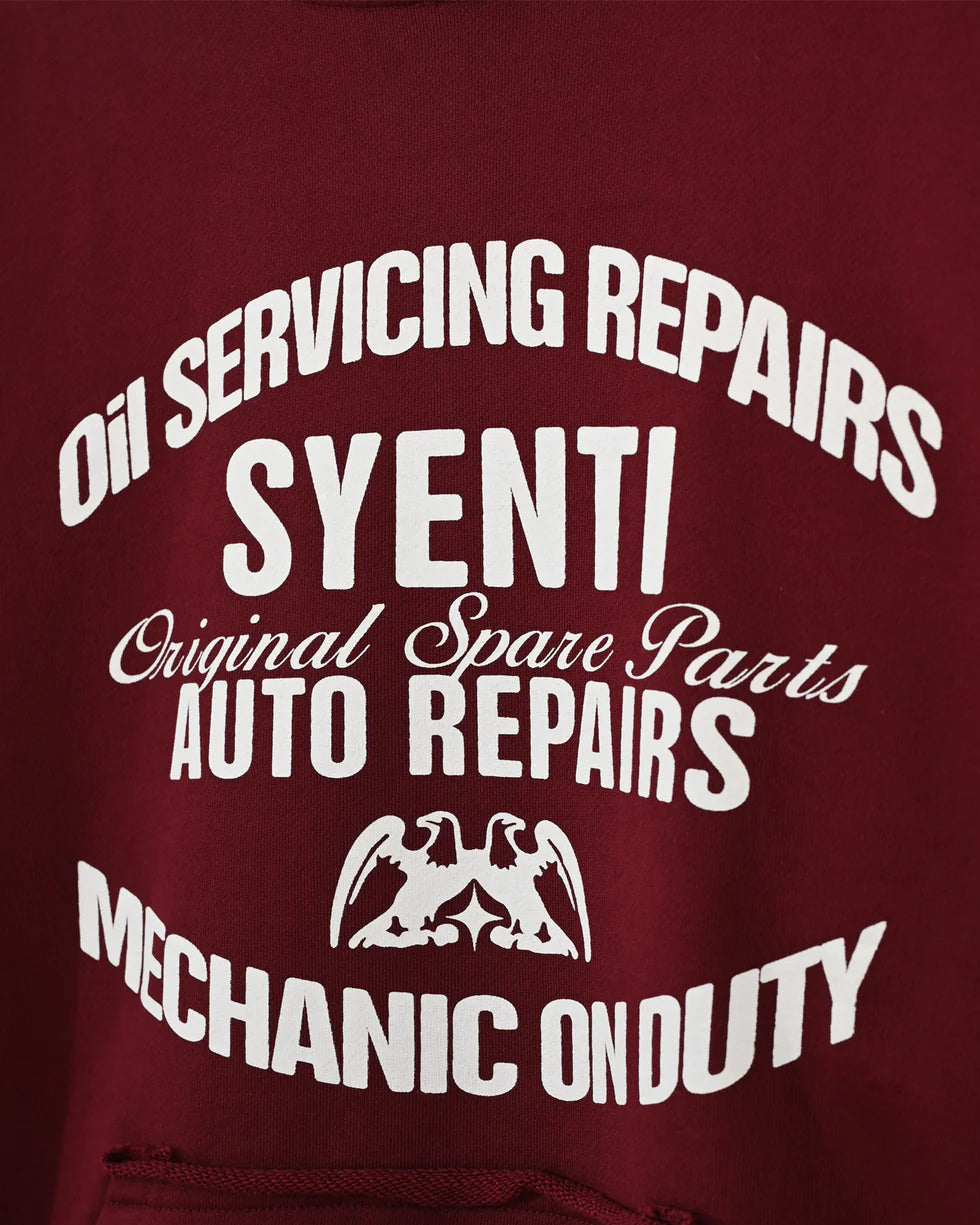 Syenti Mechanic Hoodie - Burgundy