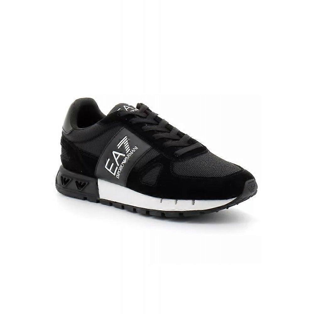 EA7 Emporio Armani X8X151 Woven Trainer Black and White