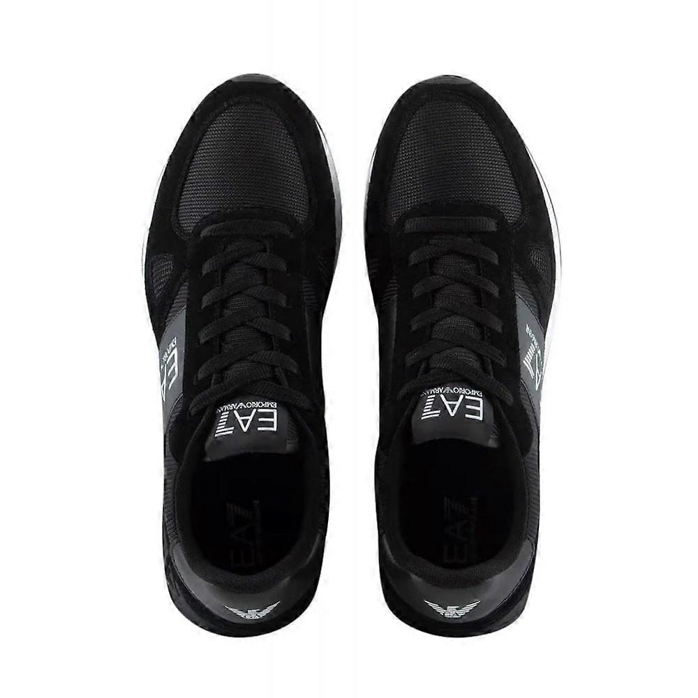 EA7 Emporio Armani X8X151 Woven Trainer Black and White