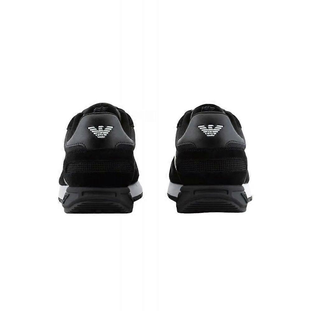 EA7 Emporio Armani X8X151 Woven Trainer Black and White