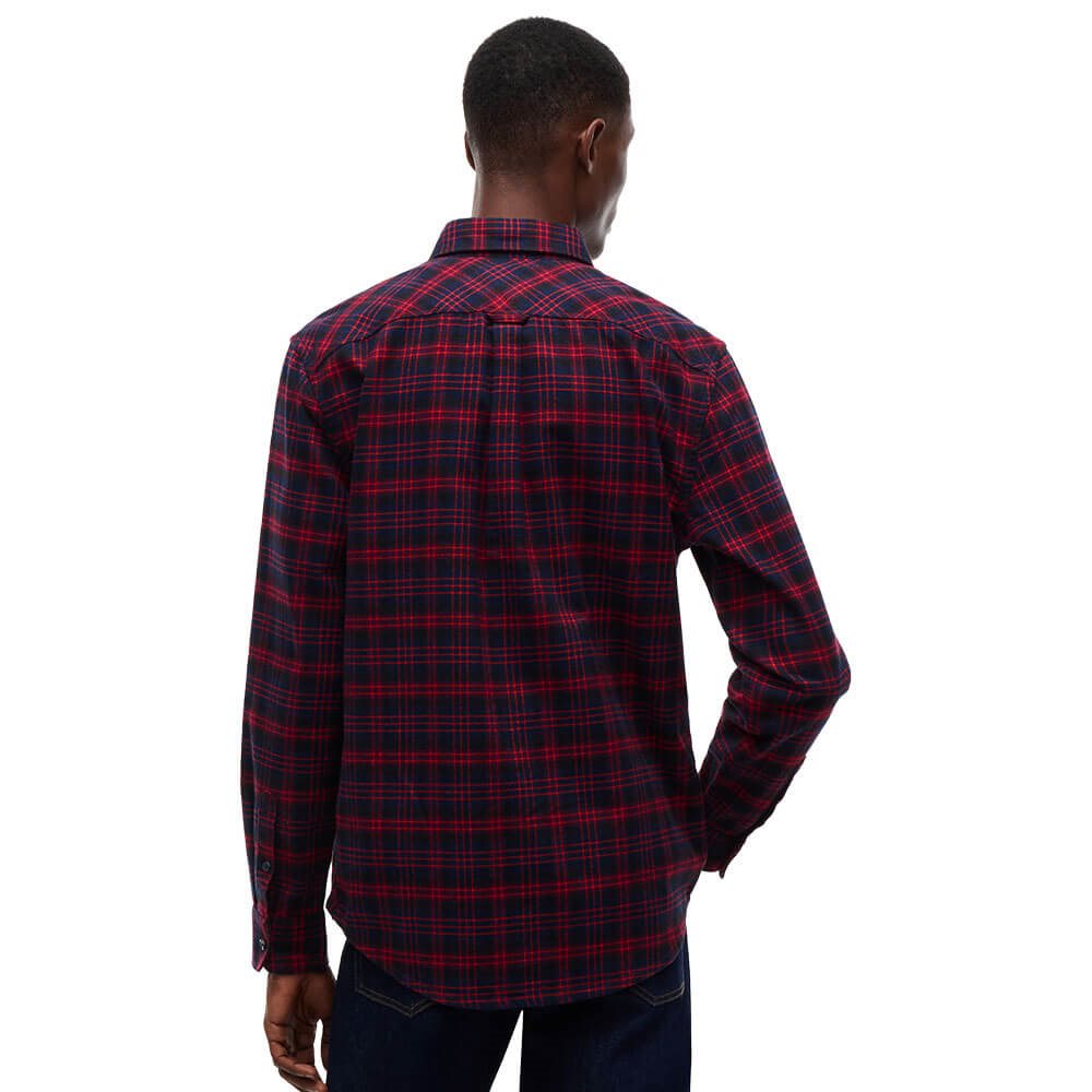 Tommy Jeans DM0DM23258 TJM Regular Flannel Check Shirt - Fierce Red Check